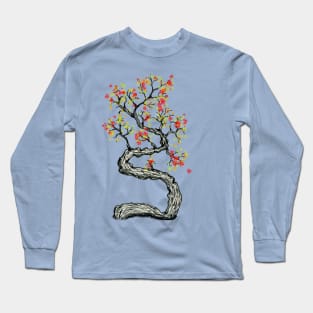 Crooked autumn tree Long Sleeve T-Shirt